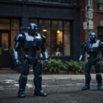ai generated, robot, robotics, security, police, future, futuristic, technology